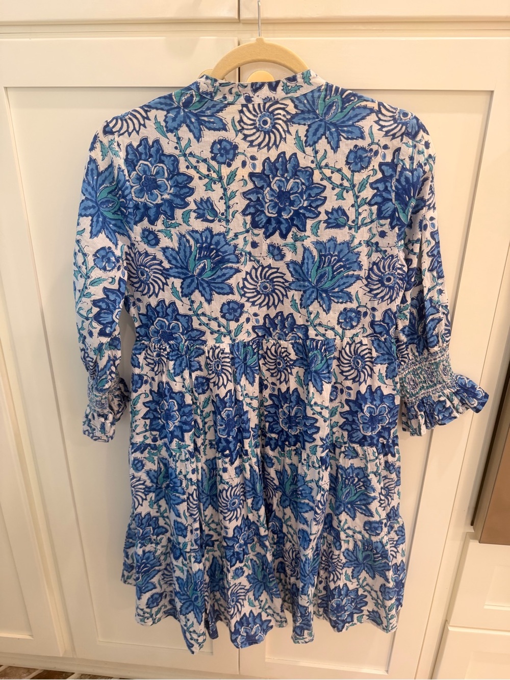 SOHANA Blue Floral Button-Up dress! VGUC! Size small! - Picture 4 of 4
